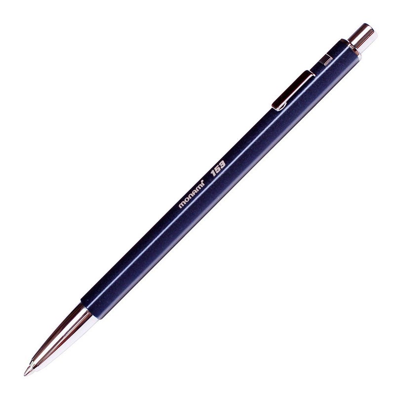 Monami 153 Id, Ball Point, Identity Limited Special 1.0mm Metal Body (Black Ink) - Image 2
